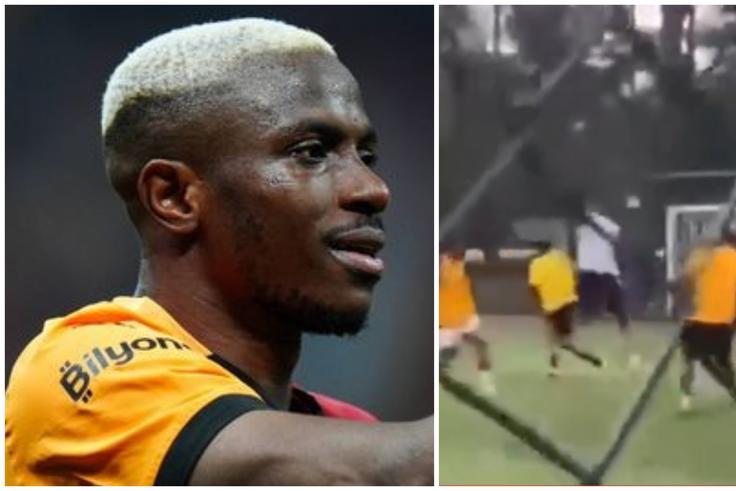 Professional: Victor Osimhen scores stunning goal with weaker foot in Lagos
