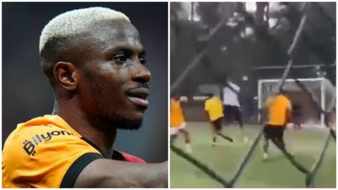 Professional: Victor Osimhen scores stunning goal with weaker foot in Lagos
