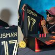 Nigerian Nightmare Kamaru Usman was gifted an Atlanta United jersey ahead of his UFC return against Joaquin Buckley.