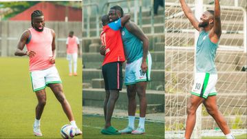 Tolu Arokodare trains with Box2Box FC: Super Eagles star returns to Boyhood academy