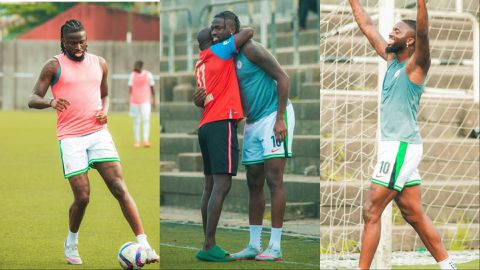 Tolu Arokodare trains with Box2Box FC: Super Eagles star returns to Boyhood academy