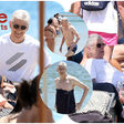 Arsene Wenger spends vacation on a beach
