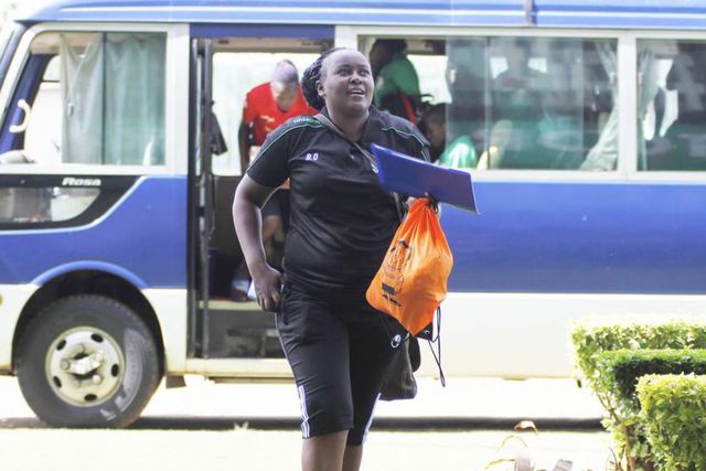 Harambee Junior Starlets coach Beldine Odemba.