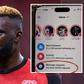 Boniface: Super Eagles star shows off the STAGGERING number of message requests on his TikTok page