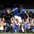 Iwobi in action for Everton against Fulham