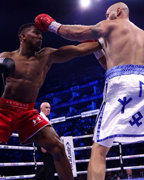 British-born Nigerian boxer Anthony Joshua recorded a knockout victory against Robert Helenius late on Saturday, August 12, 2023.
