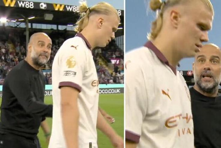 Why Guardiola gave Erling Haaland a berating in front of the cameras despite his brace against Burnley