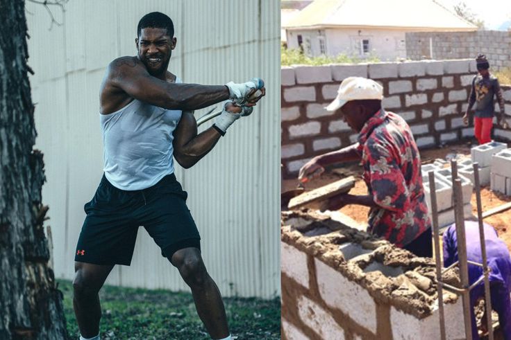 Anthony Joshua a former heavyweight champion had other jobs than boxing before entering the pros, including security guard as a bricklayer and airline jobs.