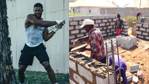 Anthony Joshua enjoyed working as a Security Guard and a bricklayer