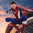 Atletico Madrid unveils striker Julian Alvarez as Spider-Man from Manchester City.
