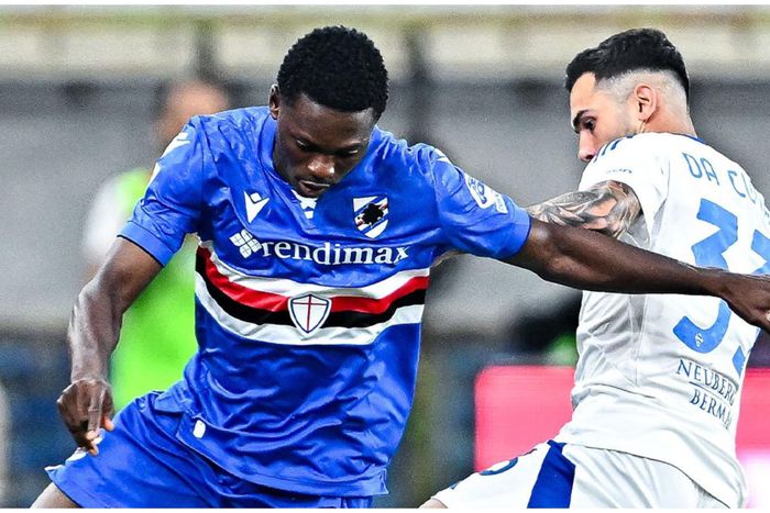 Ebenezer Akinsanmiro made his Sampdoria debut against Como.