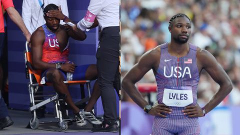 Noah Lyles defends his 200m final pre-race stunts before confirming he was sick following his third-place finish