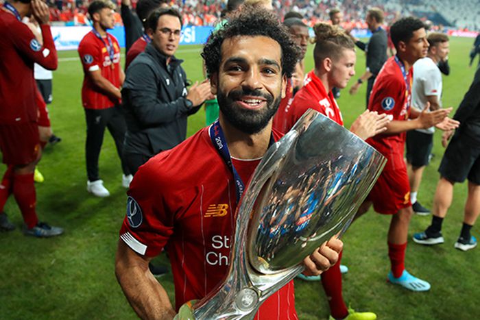 Mohamed Salah winning UEFA Super Cup: Credit to imago