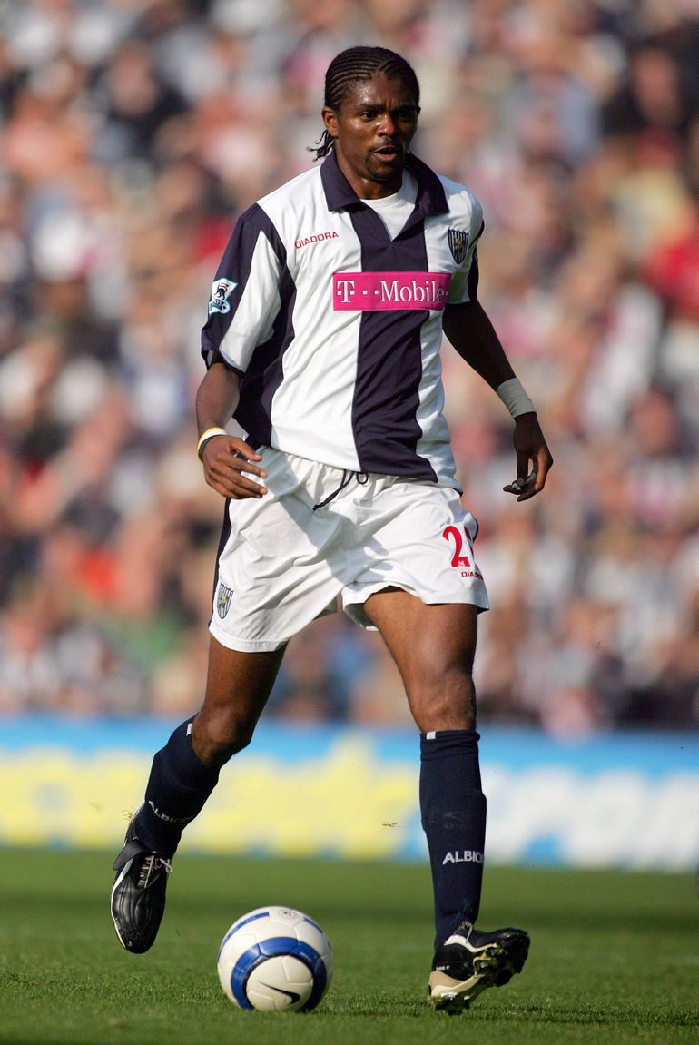 Nwankwo Kanu in action for West Bromwich Albion