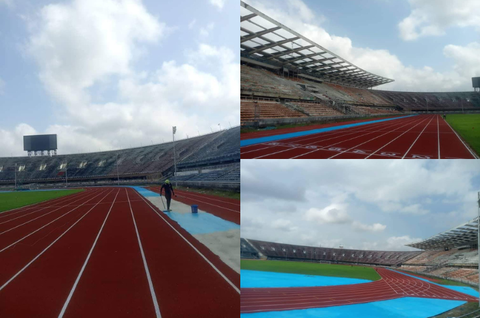 National stadium Surulere wears new look, tracks and football field gets facelift