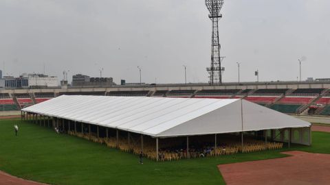 Sports Kenya under fire over crusade on Nyayo Stadium pitch