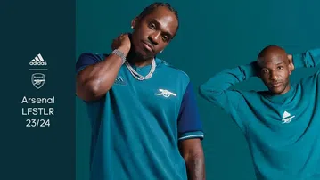 Arsenal officially unveil new LFSTR jersey collection starring American rapper Pusha T and others