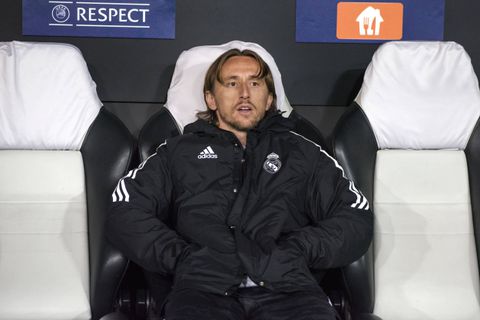 Luka Modric on the bench for Real Madrid || Image credit: Imago
