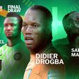 Mikel Obi, Didier Drogba, Sadio Mane and Achraf Hakimi team up in Cote d’Ivoire for AFCON draw. X/CAF Online