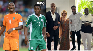 AFCON DRAW: Super Eagles star Mikel Obi honoured alongside Chelsea legend Drogba and music icon Akon in Ivory Coast
