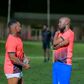 Musicians Eddy Kenzo, Harmonize enjoy footballing evening in Munyonyo