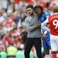 22nd May 2022. Mikel Arteta, Manager of Arsenal hugs Alex Iwobi || Image credit: Imago