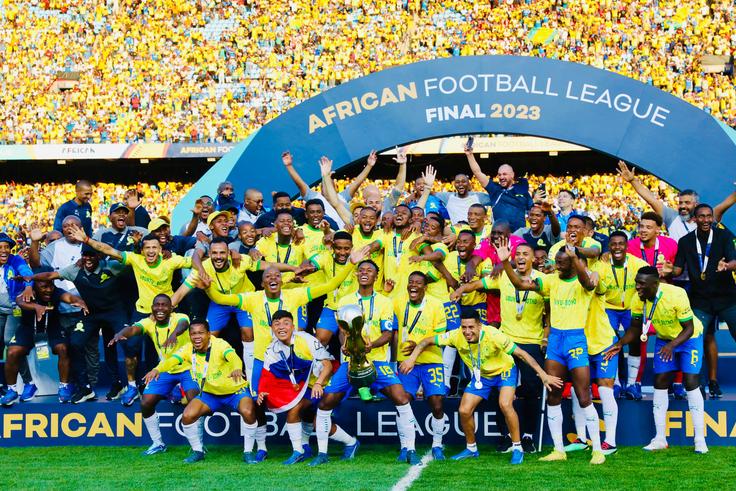 Denis Onyango celebrates another continental triumph with Mamelodi Sundowns