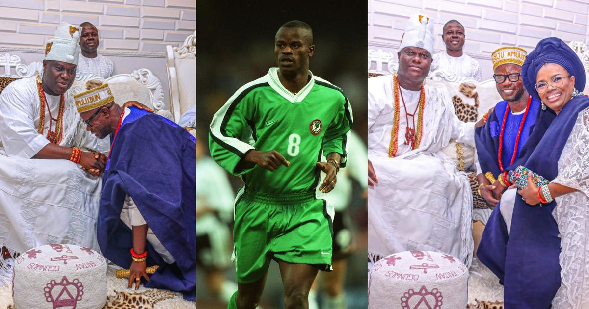 Mutiu Adepoju: Ooni of Ife confers Super Eagles legend with chieftaincy ...