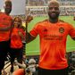 Following his victory against Goodall, Efe Ajagba went to visit MLS side Houston Dynamo. Instagram/Efe Ajagba