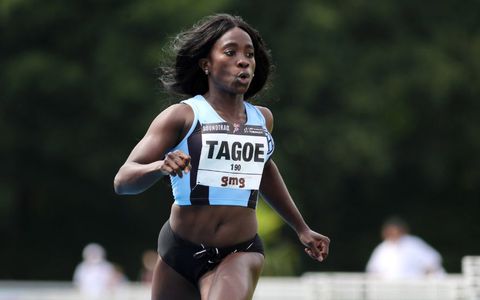 Ghanaian-born British sprinter gushes over her God-given 'beauty & body' in striking photo shoot