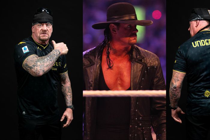 WWE star The Undertaker models jersey for Serie A side Genoa.