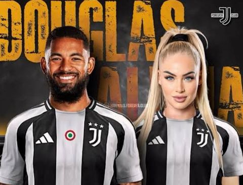 Douglas Luiz and Alisha Lehmann