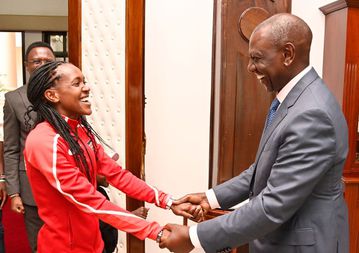 Double Delight: President Ruto honours Faith Kipyegon with highest Kenyan civilian award