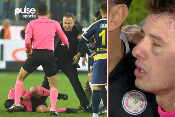 MKE Ankaragucu president assaults referee during a league game