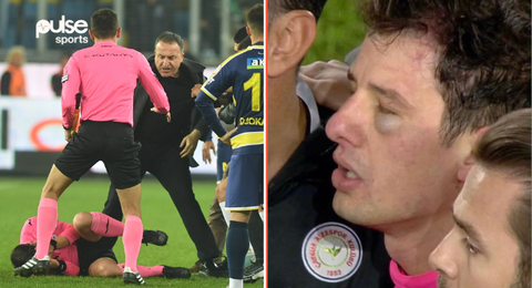 Turkish league football suspended indefinitely after club president punched referee