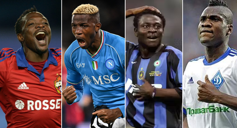 Ahmed Musa, Enyimba star headline Top 10 highest goalscoring Nigerians in the UEFA Champions League