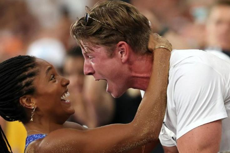 'She's so humble' - Hunter Woodhall praises wife Tara after supporting him during the Paris Paralympic Games
