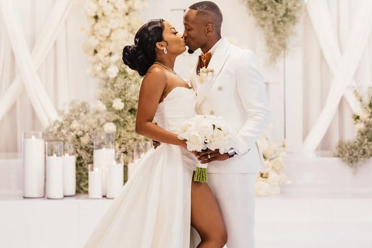 South Africa’s fastest man Akani Simbine ties the knot in lavish Western Cape wedding [PHOTOS]