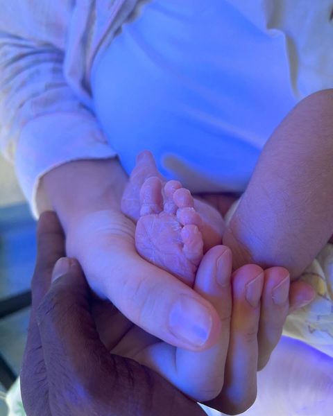 Super Eagles of Nigeria legend Obinna Nsofor names new baby with Anastasija Radi.