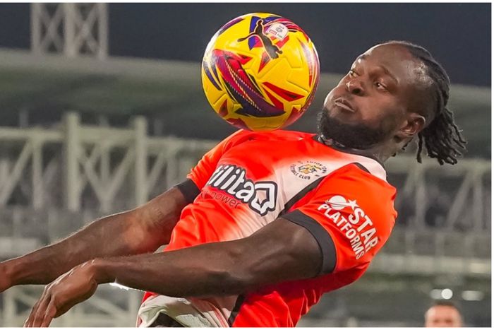 Victor Moses in his element for Luton Town.