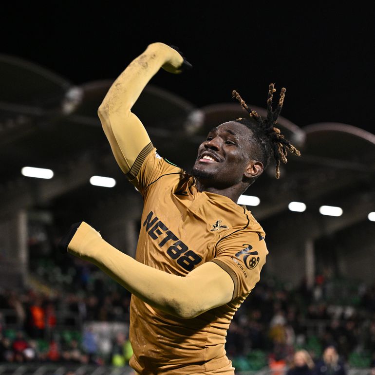 Christantus Uche celebrates his Crystal Palace goal. (Photo Credit: CPFC/X)