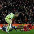 Toothless Liverpool held by 10-man Arsenal in League Cup semi