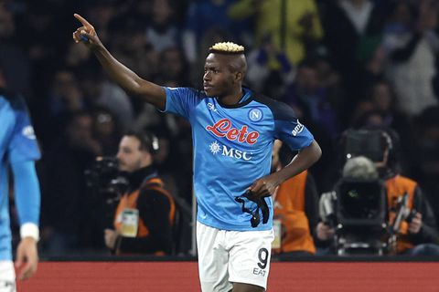 Osimhen returns to training for Napoli ahead of UCL clash against Eintracht Frankfurt