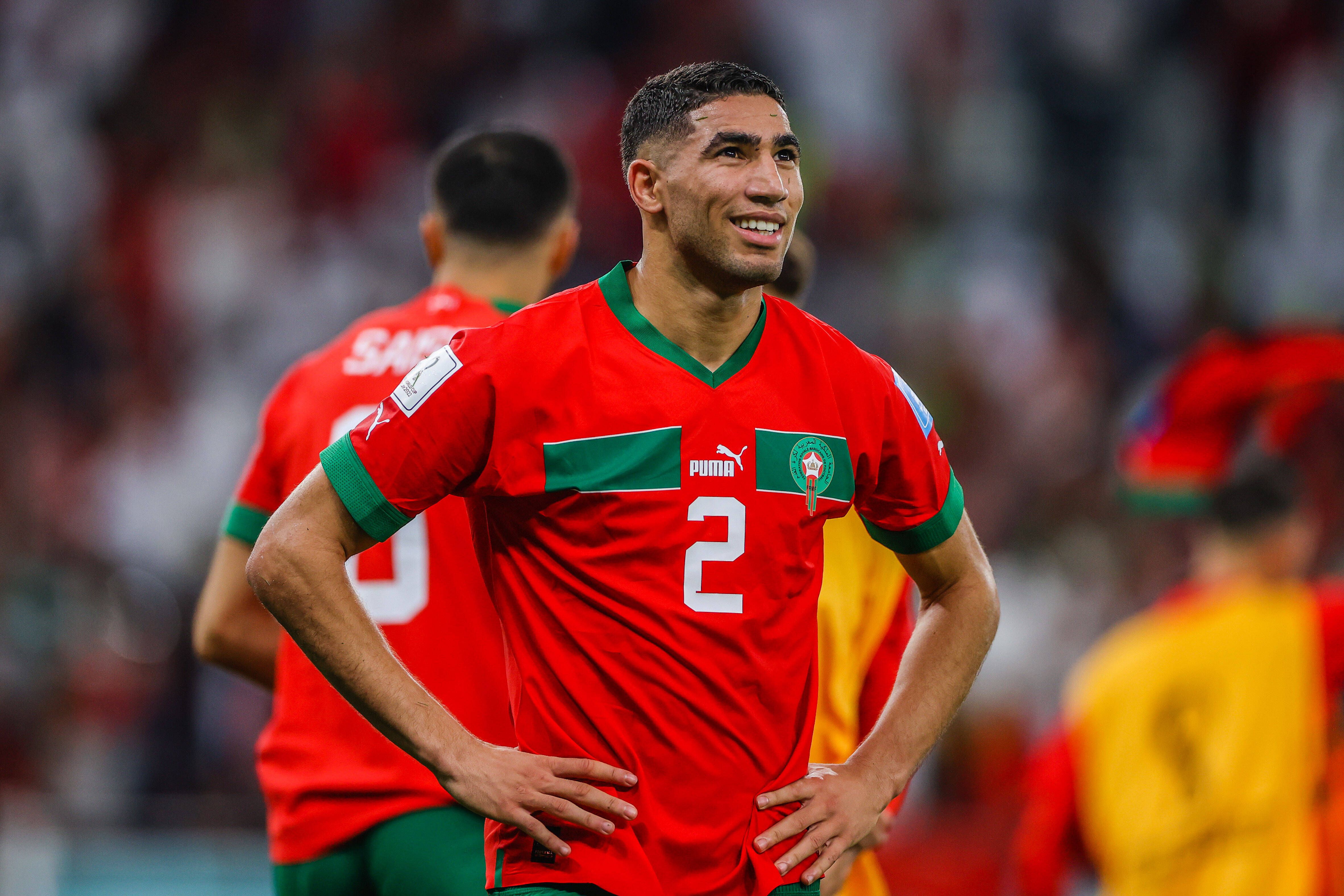 Morocco's Achraf Hakimi left poverty behind to become a football