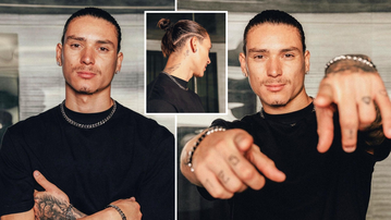 Photos: Liverpool striker Darwin Nunez models for luxury jewellery collection