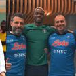 Super Eagles star Victor Osimhen shows love to AFCON visiting Napoli fans.