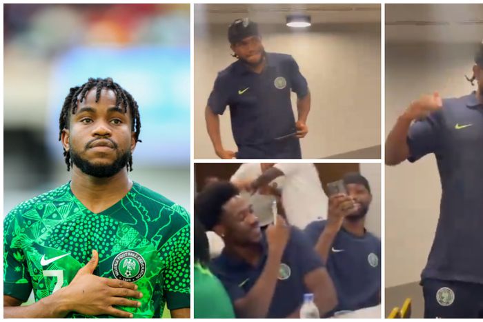 Ademola Lookman and his teammates in Cote d'Ivoire.