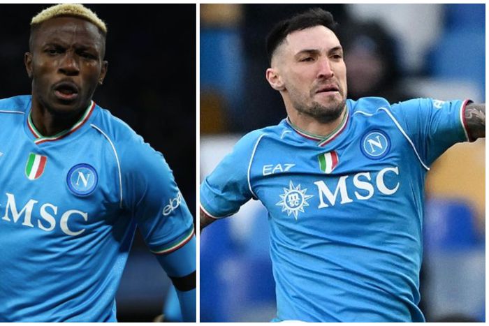 Victor Osimhen (left) and Amir (right).