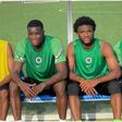 Anayo Iwuala (first from right) with some of the foreign based Super Eagles stars then.