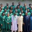 Super Eagles players welcomed home by president Bola Ahmed Tinubu || Image credit: Imago